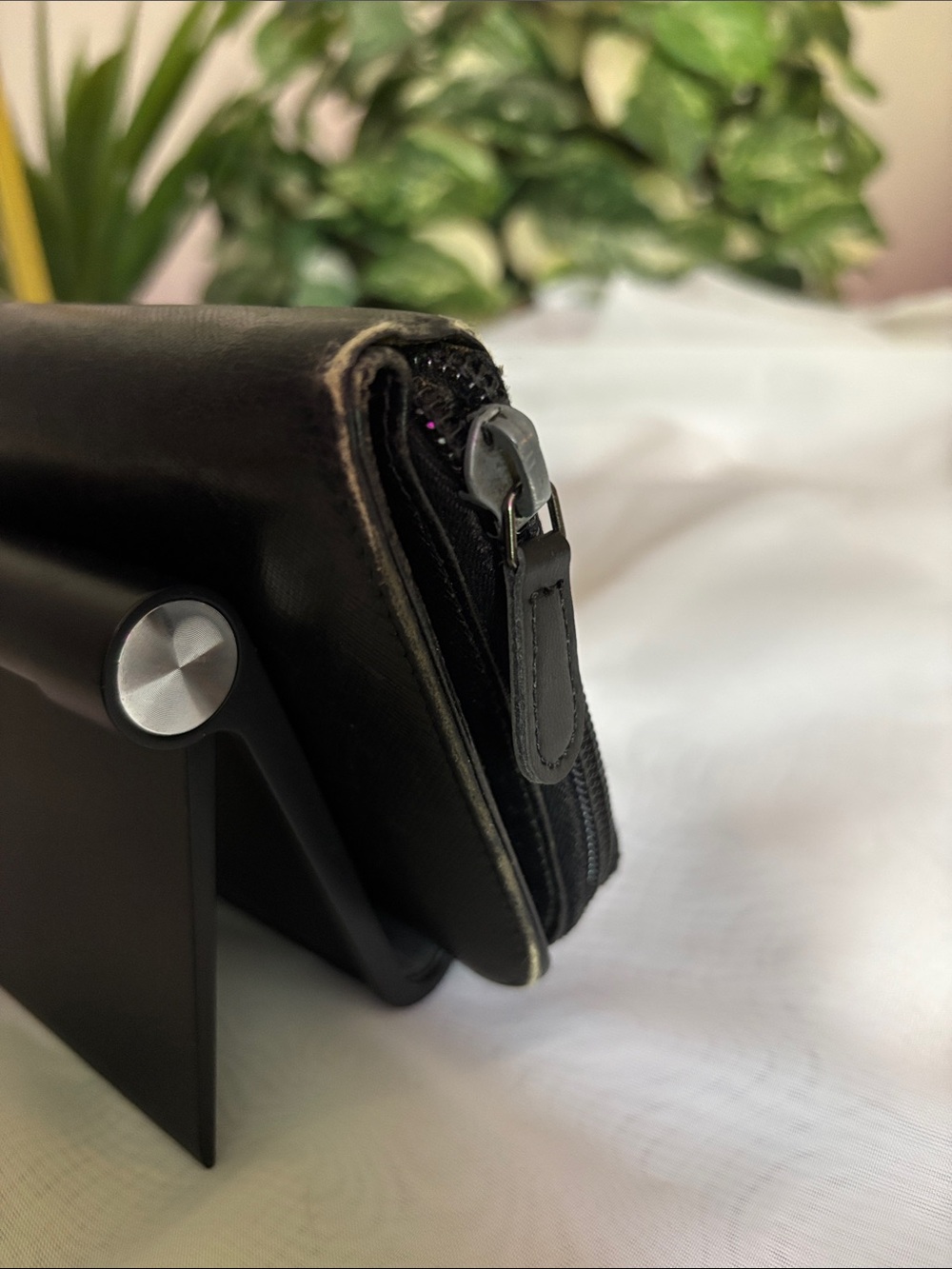 Prada Black Saffiano Leather Zip-Around Wallet - Picture 14 of 16